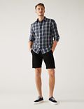 Linen Blend Check Shirt