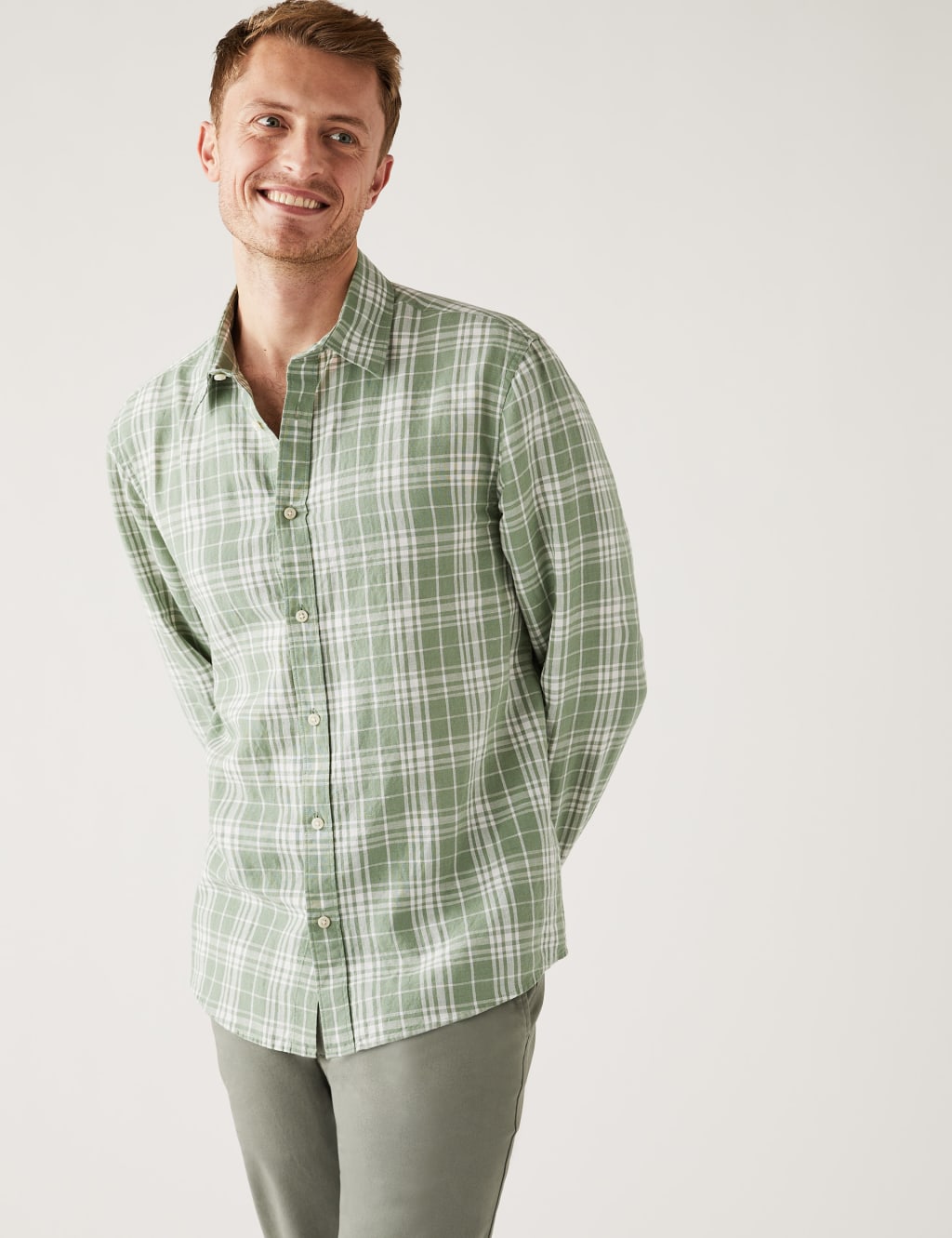 Men's Linen Shirts M&S