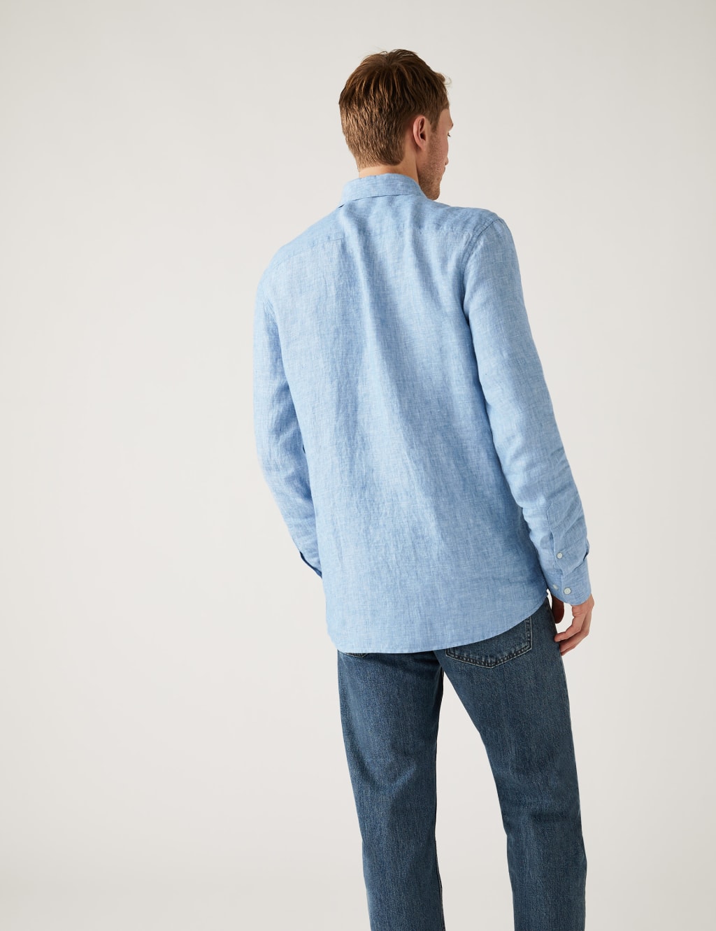 Longer Length Pure Linen Shirt image 4