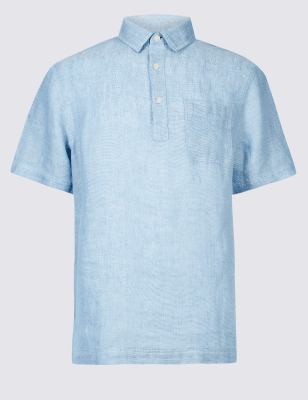 m&s pure linen shirt