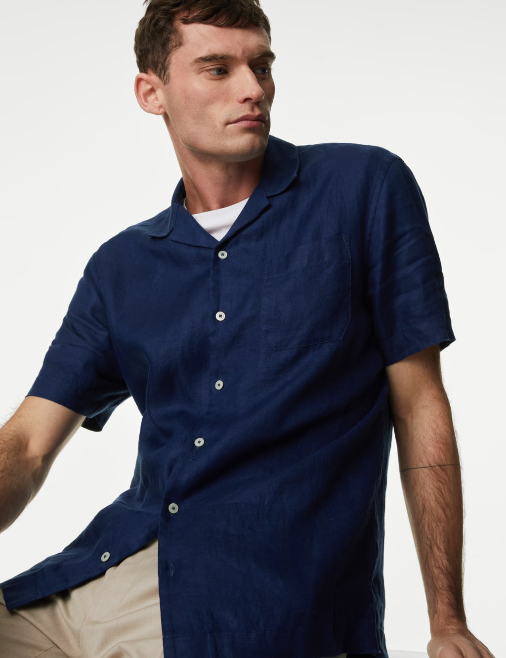 Pure Linen Revere shirt image 1