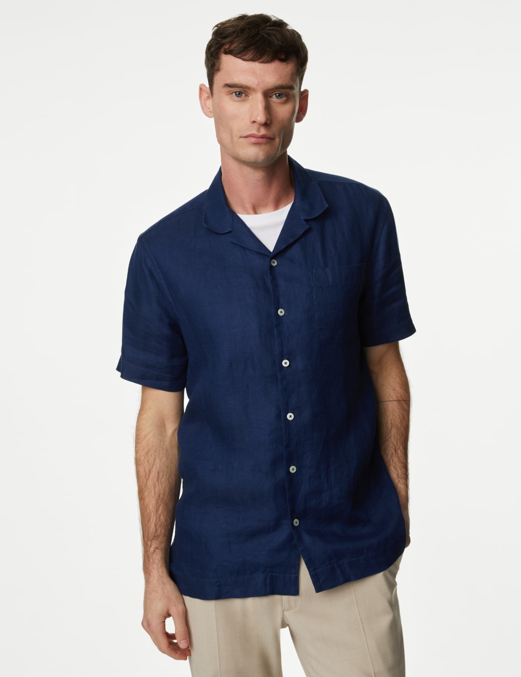 Pure Linen Revere shirt image 3