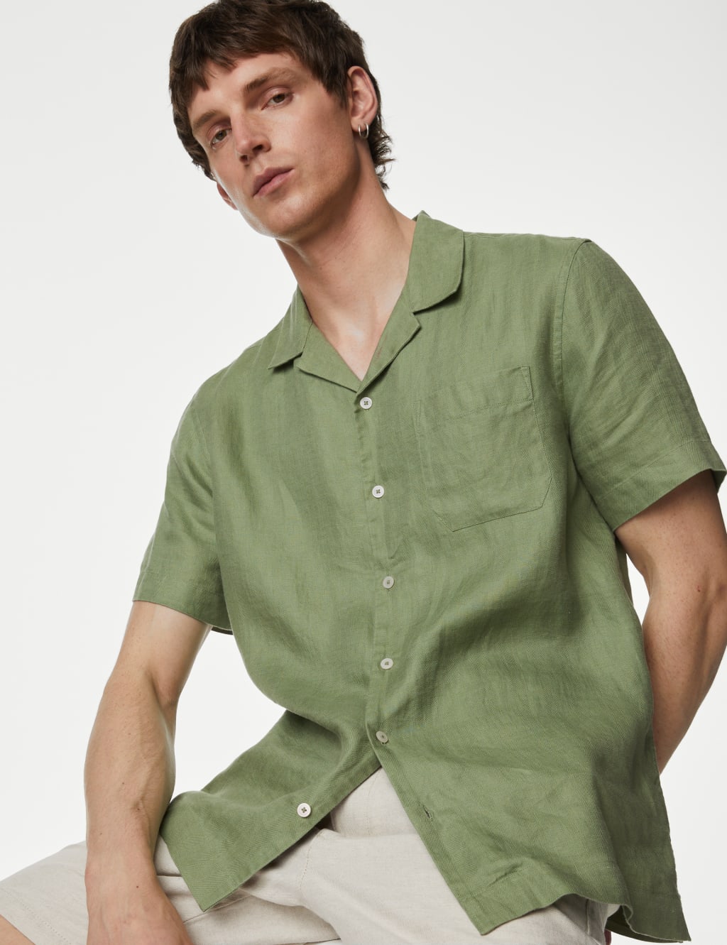 Pure Linen Revere shirt image 1