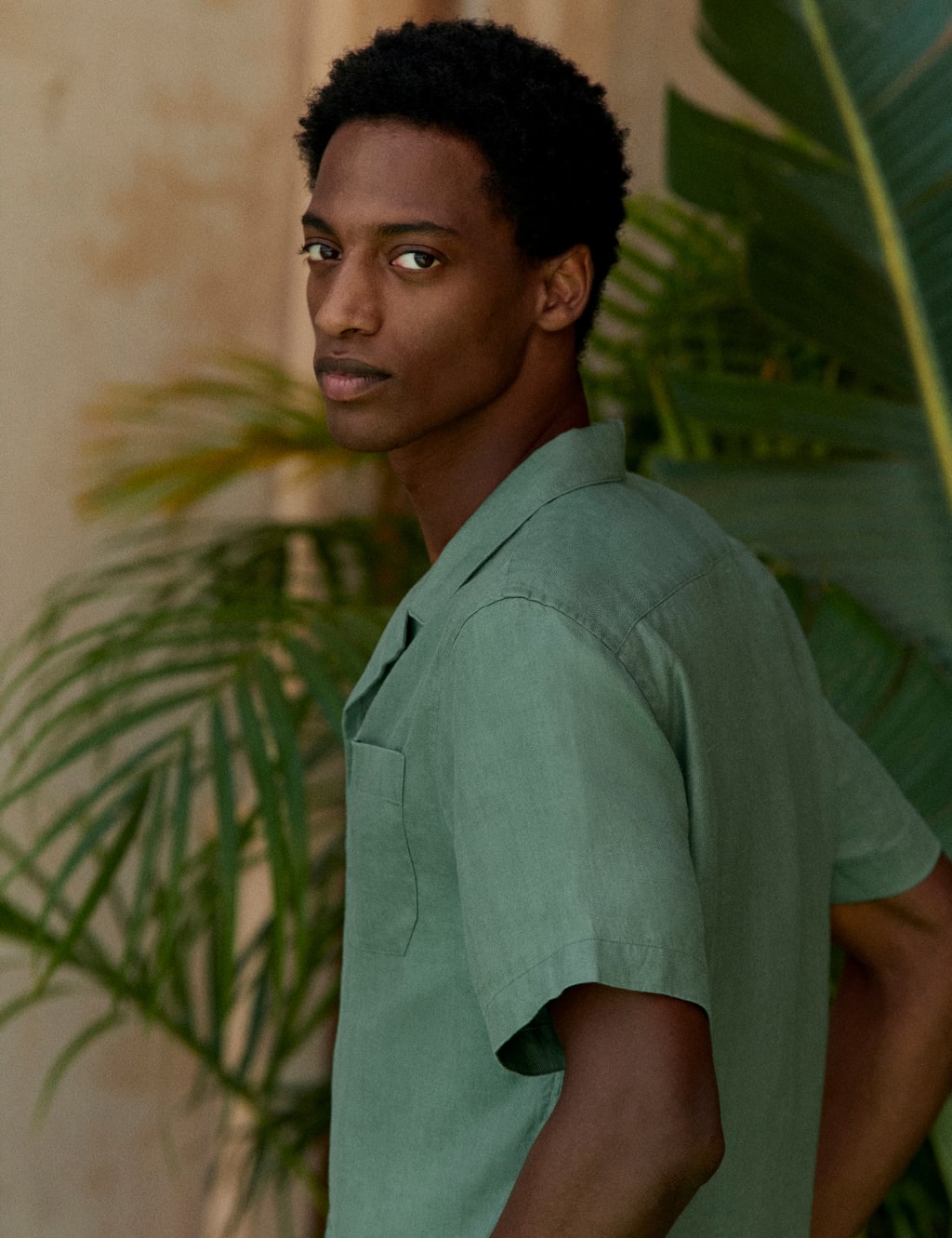 Pure Linen Cuban Collar Shirt