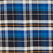 Easy Iron Pure Cotton Check Oxford Shirt - bluemix