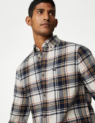 flannel shirt regular fit