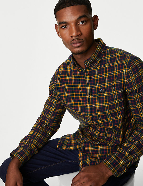 Pure Cotton Flannel Shirt - EE
