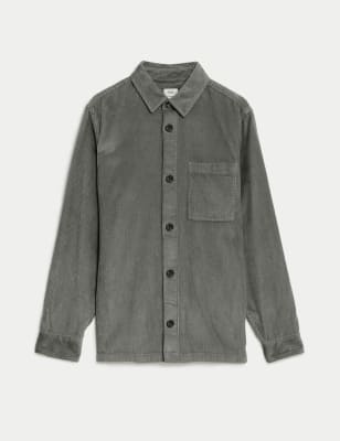 Pure Cotton Corduroy Overshirt