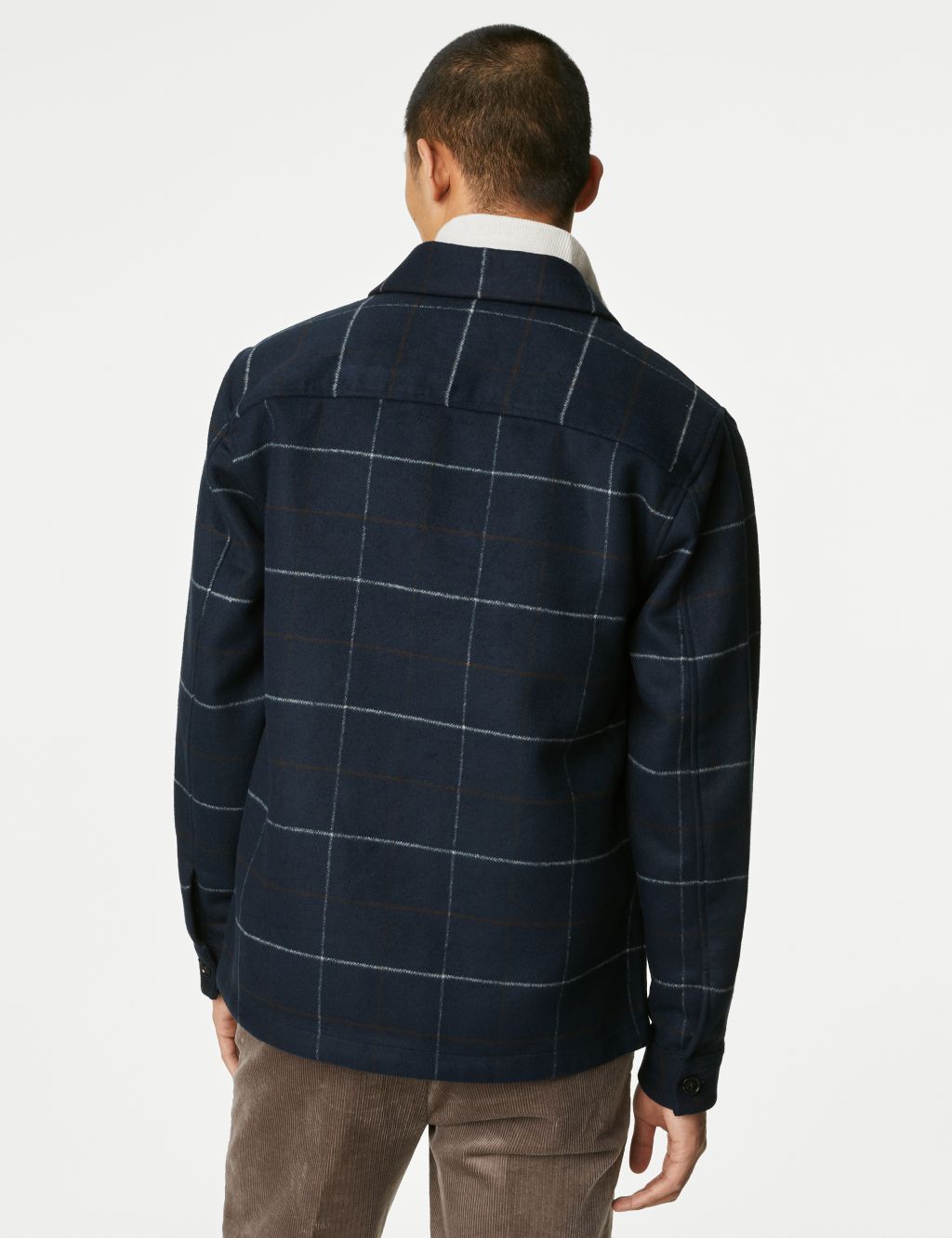 Double Faced Check Overshirt image 5
