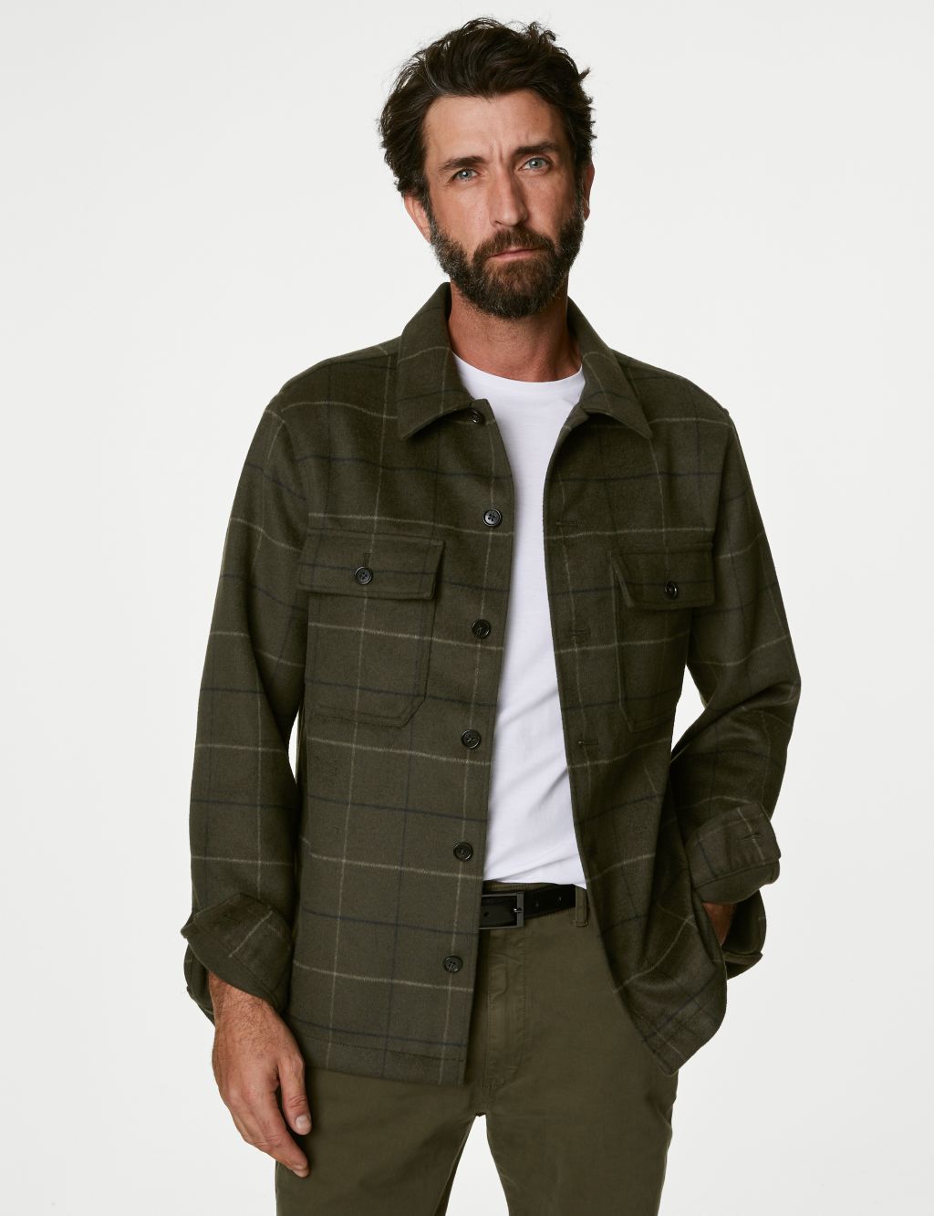 Double Faced Check Overshirt image 1