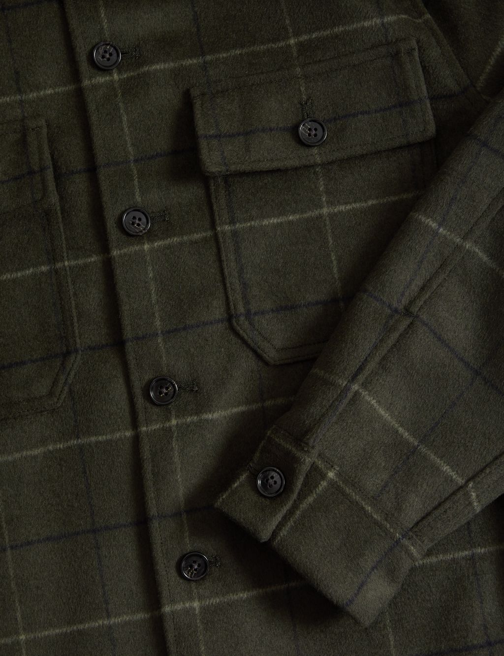 Double Faced Check Overshirt image 6