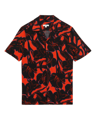 

M&S Collection Camisa floralMens - Red Mix, Red Mix