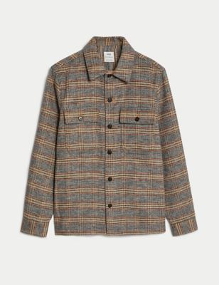 Double Faced Checked Overshirt