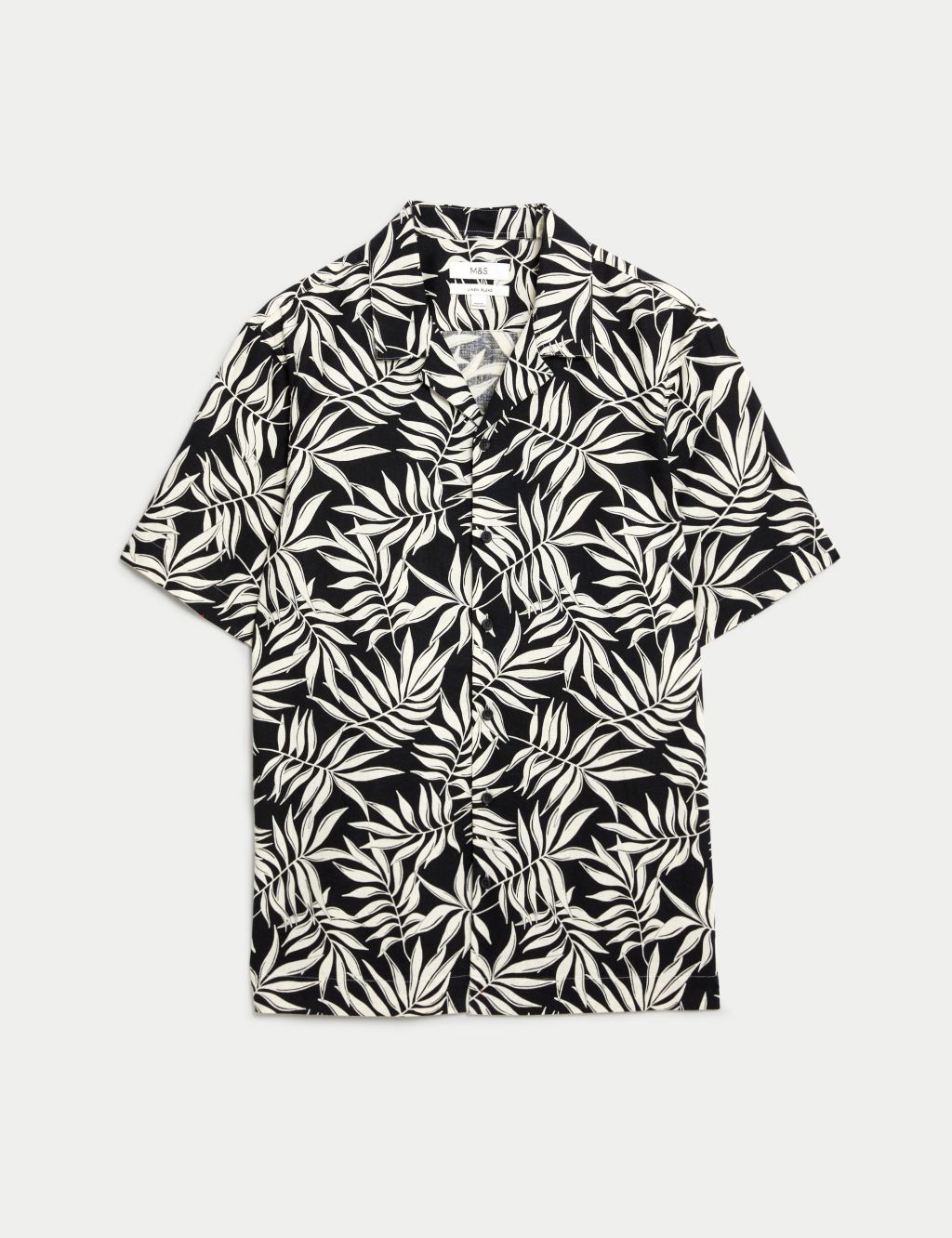 Easy Iron Linen Blend Hawaiian Printed Shirt image 2