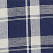 Easy Iron Cotton Linen Blend Check Shirt - bluemix