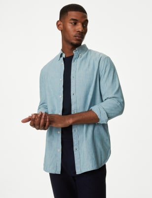 Pure Cotton Denim Heritage Shirt - NZ