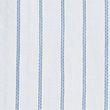 Linen Rich Striped Grandad Collar Shirt - whitemix