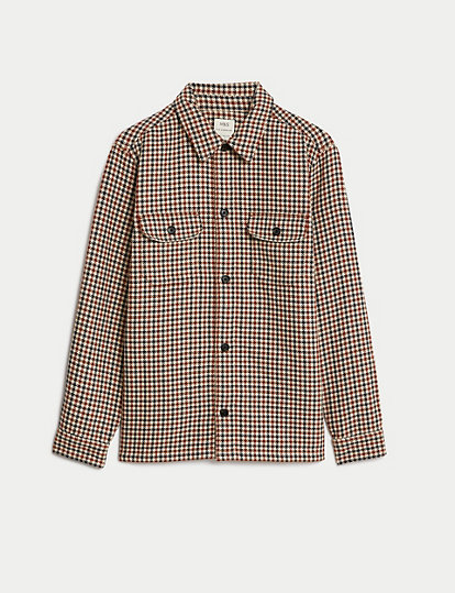 Cotton Rich Double Faced Overshirt