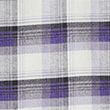 Easy Iron Pure Cotton Check Oxford Shirt - purplemix