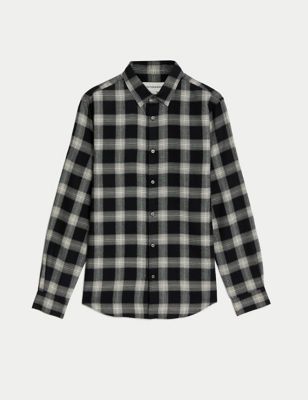 Brushed Cotton Flannel Check Shirt