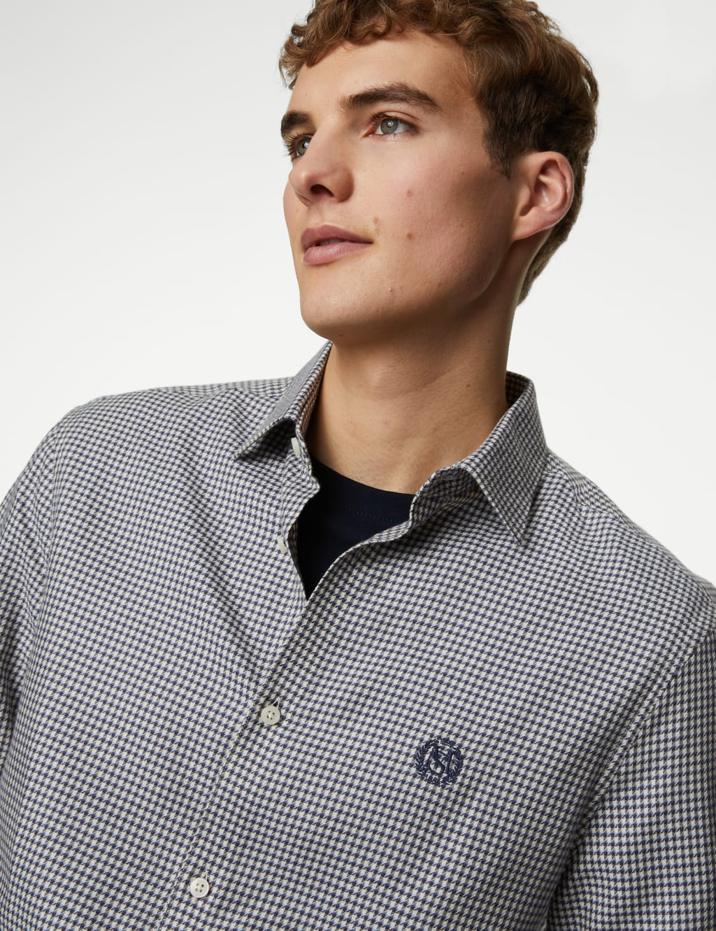 Cotton Blend Brushed Flannel Shirt image 4