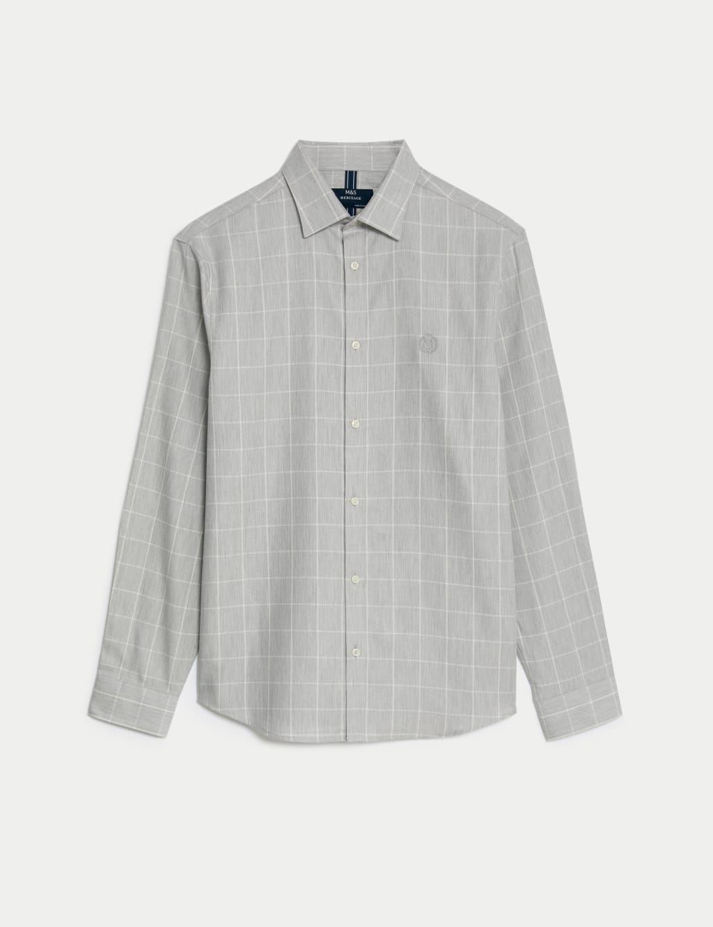 Cotton Blend Brushed Flannel Shirt image 2