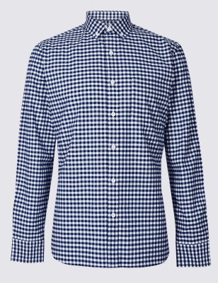 checked oxford shirt