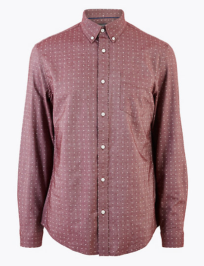 Pure Cotton Regular Fit Oxford Shirt