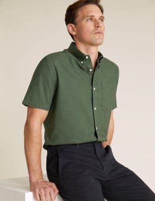  Chemise Oxford 100 % coton - Bottle Green