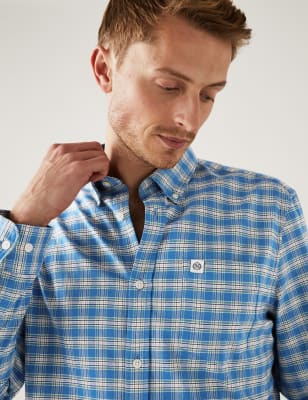 Pure Cotton Gingham Check Oxford Shirt