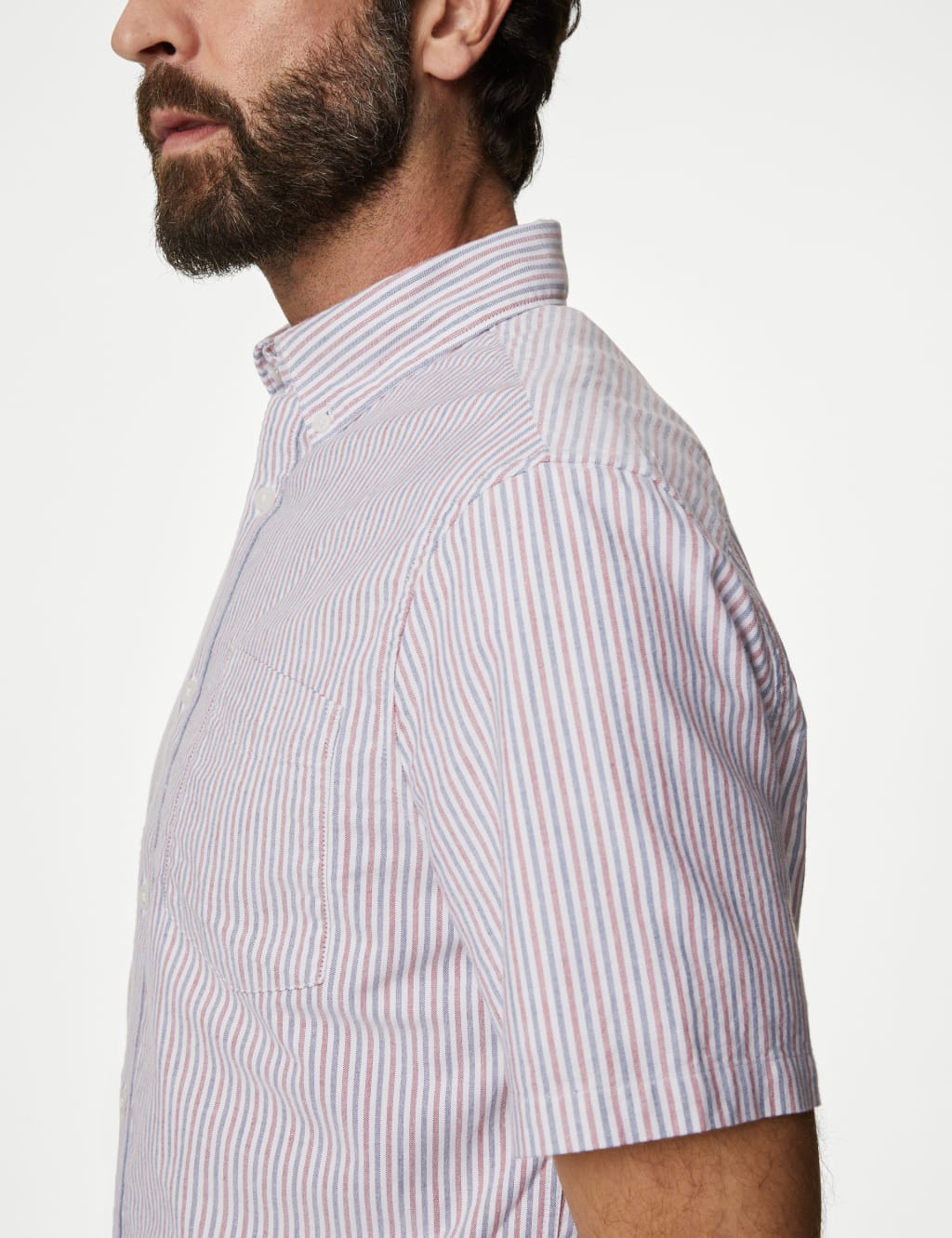 Pure Cotton Striped Oxford Shirt image 4