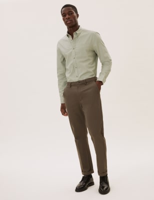  Chemise Oxford 100 % coton - Sage