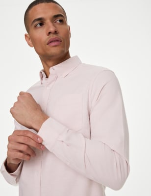  Chemise Oxford coupe cintrée 100 % coton - Pink