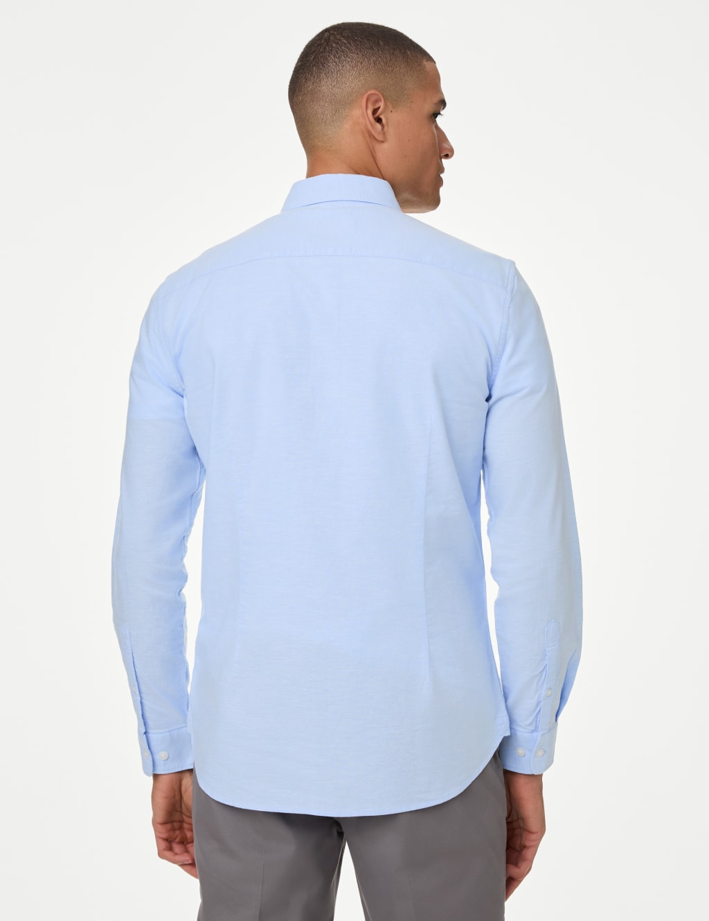 Slim Fit Pure Cotton Oxford Shirt image 5