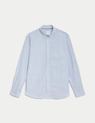 Pure Cotton Striped Oxford Shirt