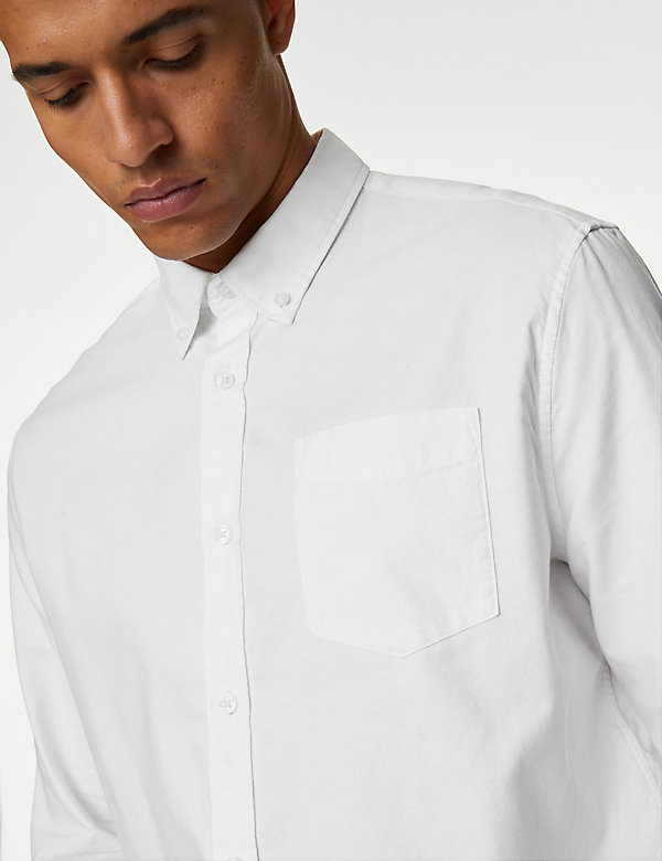 Pure Cotton Oxford Shirt - BG