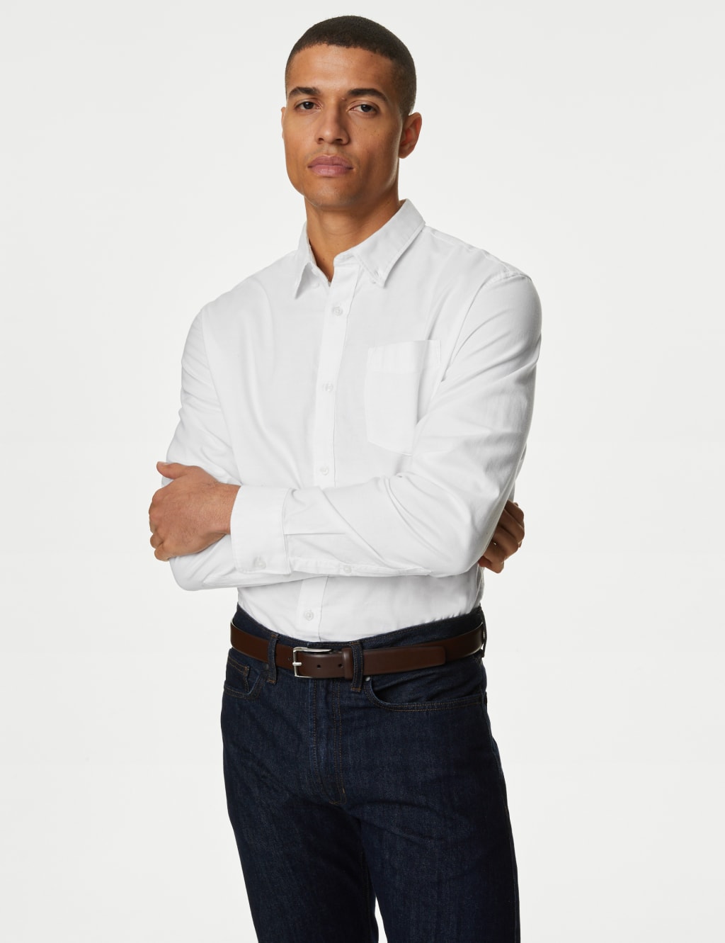 Pure Cotton Oxford Shirt image 3