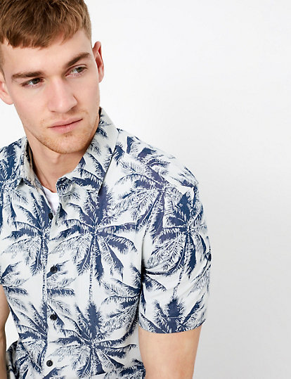Cotton Hawaiian Shirt