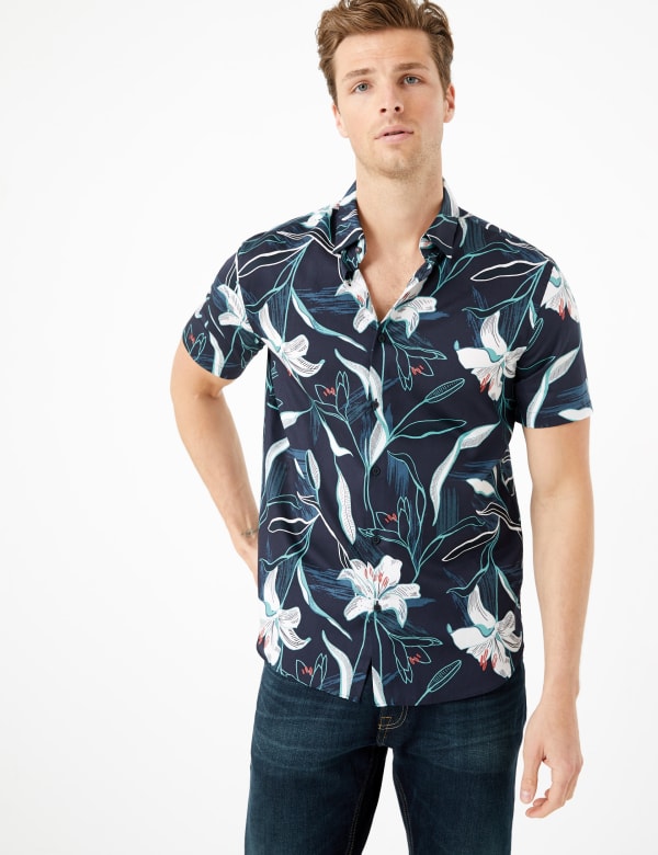 Pure Cotton Floral Shirt