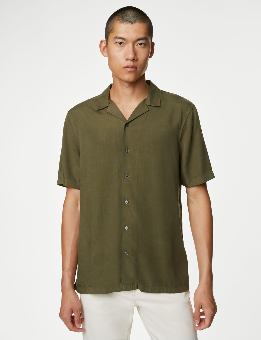 Men’s Cuban Collar Shirts | M&S