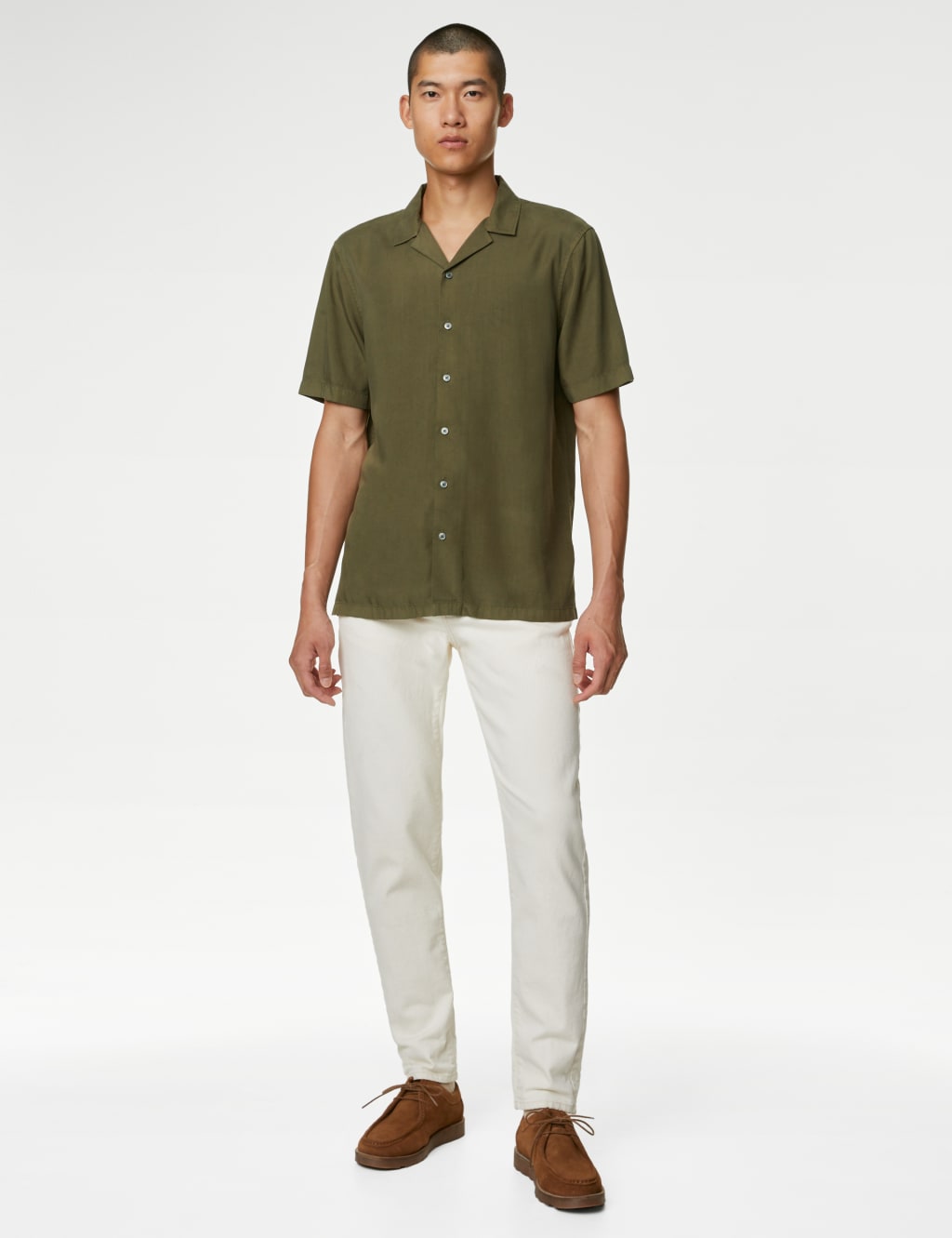 Pure Tencel™ Cuban Collar Shirt image 4