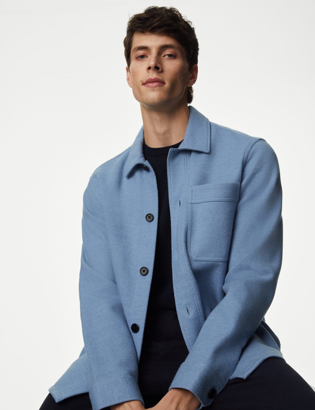 Wool Blend Overshirt image 4