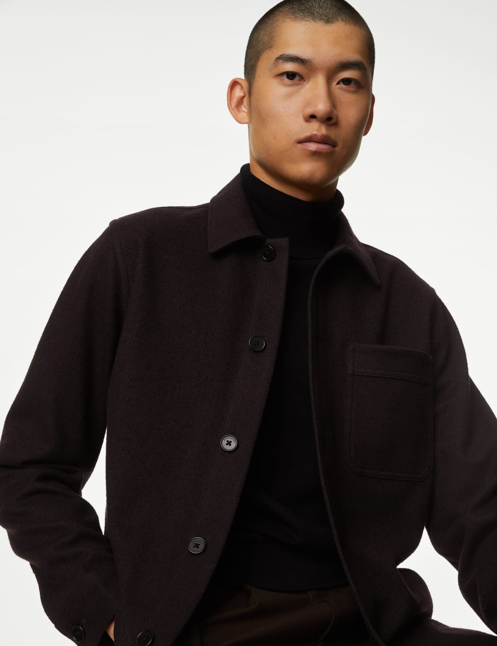 Wool Blend Overshirt image 6