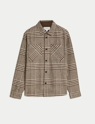 Check Long Sleeve Overshirt