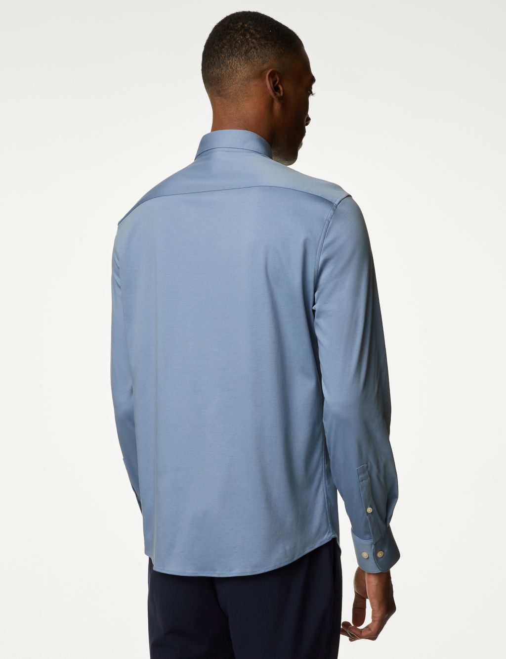 Slim Fit Pure Cotton Jersey Shirt image 5