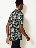 Cotton Rich Pineapple Print Shirt