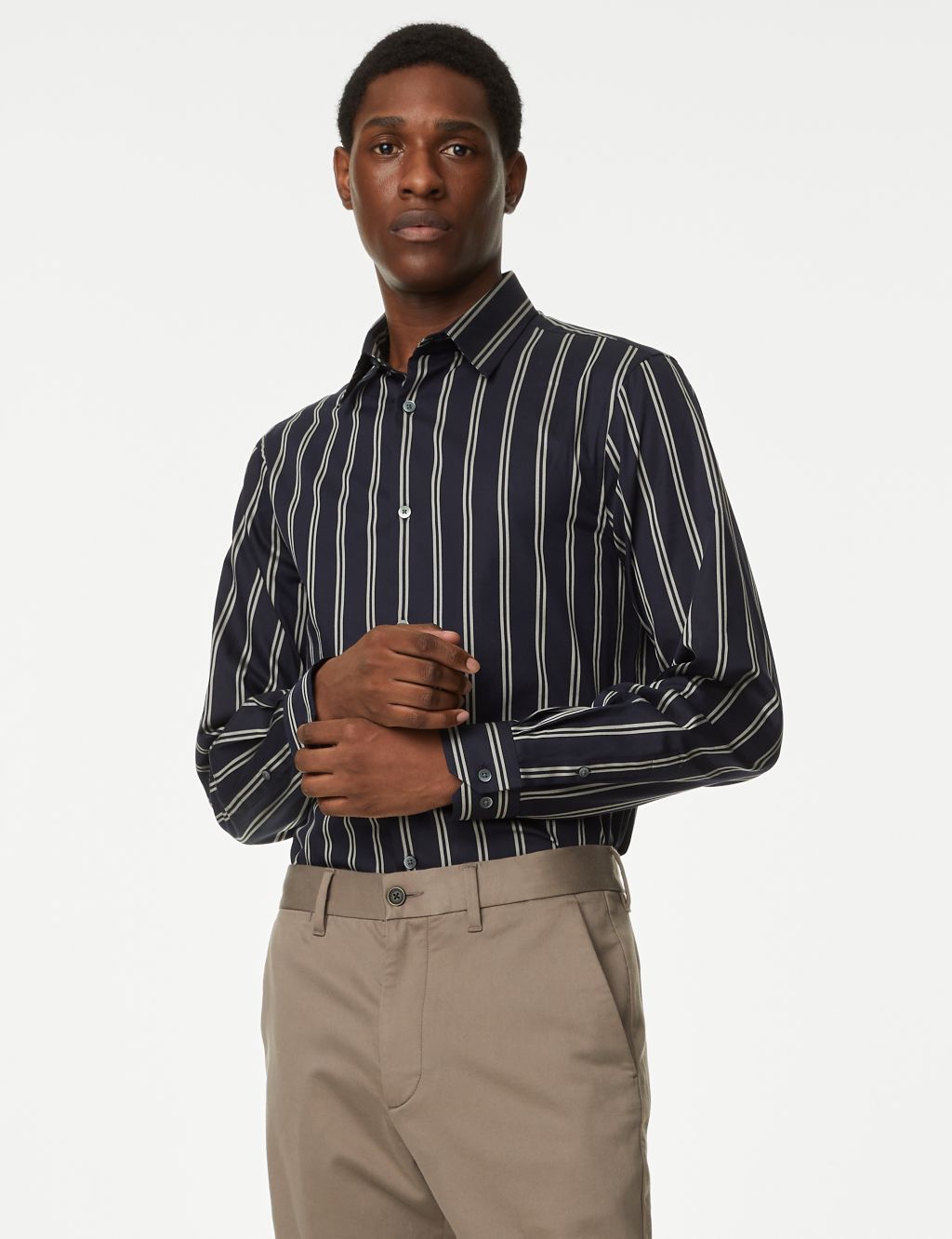Pure Cotton Striped Shirt image 4