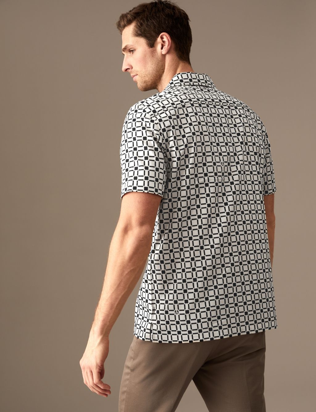 Cotton Rich Geometric Shirt image 4