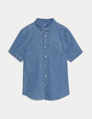 Easy Iron Pure Cotton Denim Shirt