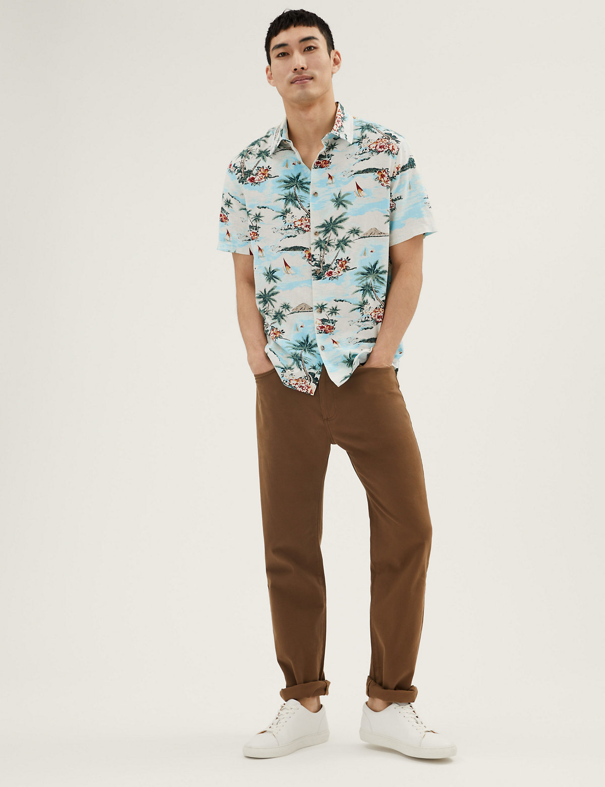 Linen Hawaiian Shirt